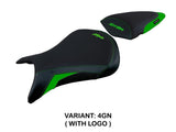Tappezzeria Italia Kawasaki Ninja ZX6R 2005 2006 Seat Cover in Green and Black