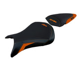 Tappezzeria Italia Kawasaki Ninja ZX6R 2005 2006 Seat Cover Comfort in Orange and Black
