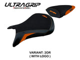 Tappezzeria Italia Kawasaki Ninja ZX6R 2005 2006 Seat Cover Ultragrip in Orange and Black