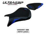 Tappezzeria Italia Kawasaki Ninja ZX6R 2005 2006 Seat Cover Ultragrip in Blue and Black