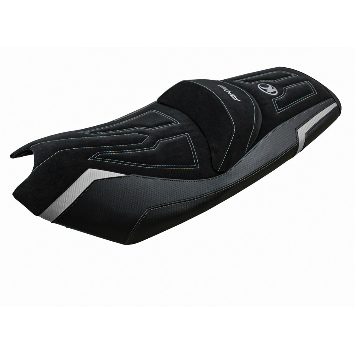Tappezzeria Italia Kymco AK 550 2017-2024 Seat Cover in Silver and Black