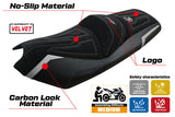 Tappezzeria Italia Kymco AK 550 2017-2024 Seat Cover in Silver and Black