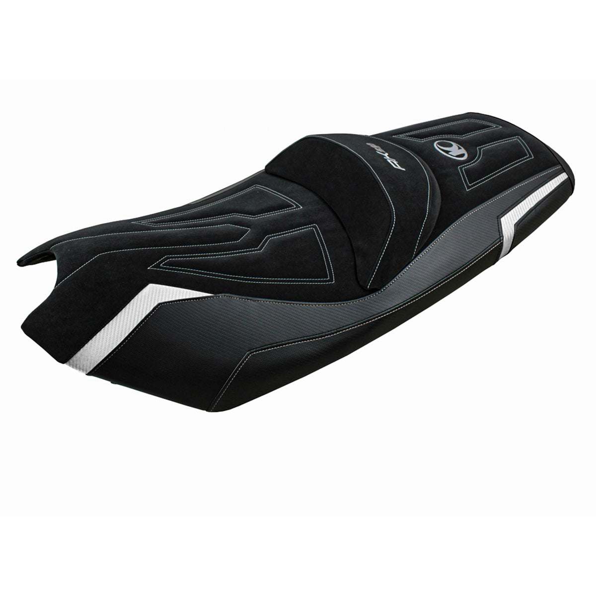 Tappezzeria Italia Kymco AK 550 2017-2024 Seat Cover in White and Black