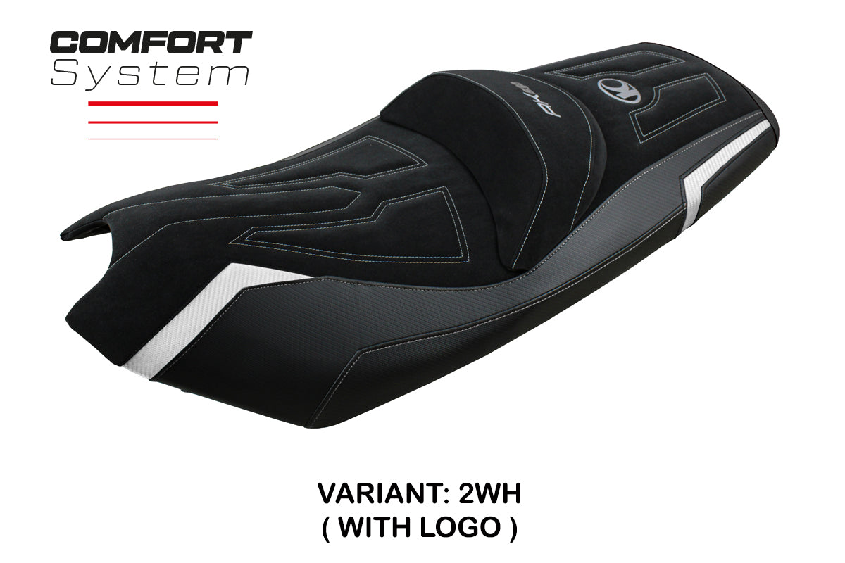 Tappezzeria Italia Kymco AK 550 2017-2024 Seat Cover Comfort in Silver