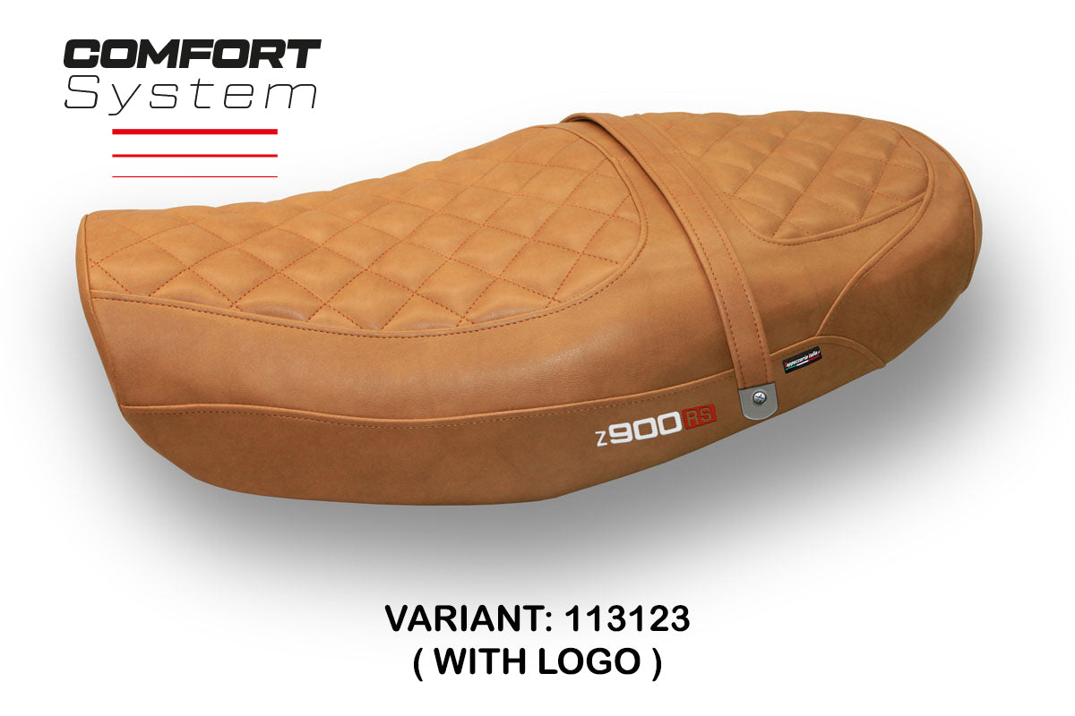 Tappezzeria Italia Kawasaki Z900RS 2018-2025 Seat Cover Comfort Leather Camel