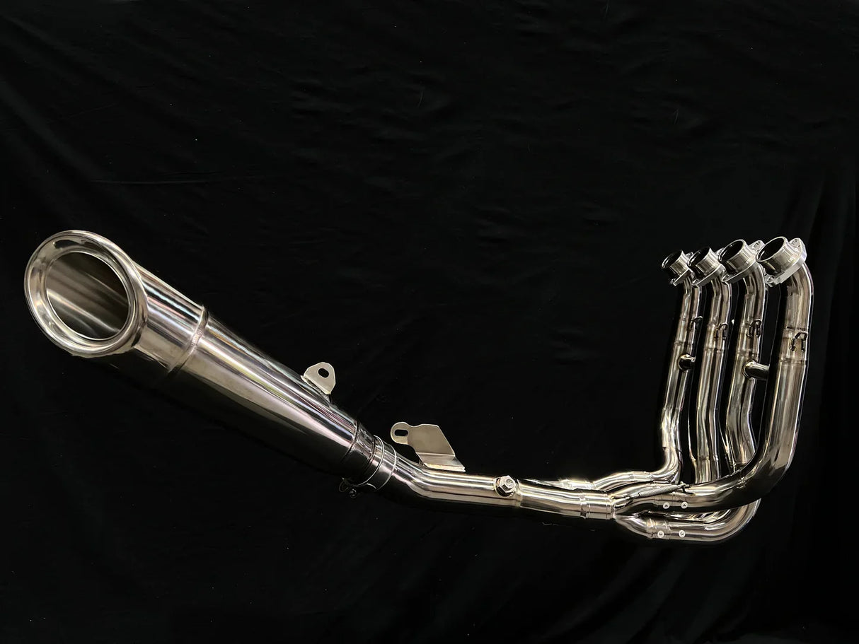 Vandemon Polished Titanium Exhaust System Ninja ZH2 2020-25 KAWAZH2TIEXHSYSPOLB VA-10