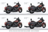 HARLEY M8 SOFTAIL 2.5" TUCK & UNDER TRUE DUALS FULL SYSTEM 2018-PRESENT BUNDLE *NOT FOR WIDE TIRE BIKES
