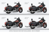 HARLEY M8 SOFTAIL 2.5" TUCK & UNDER TRUE DUALS FULL SYSTEM 2018-PRESENT BUNDLE *NOT FOR WIDE TIRE BIKES