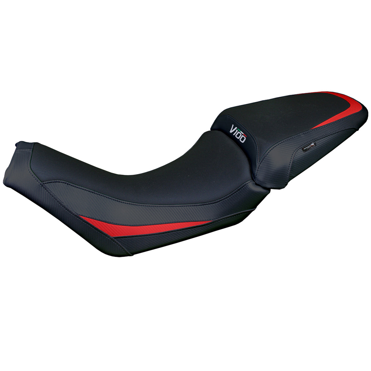 Tappezzeria Italia Moto Guzzi V100 Mandello 2022-2025 Seat Cover Red Black