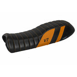 Tappezzeria Italia Moto Guzzi V7 2011-2020 Seat Cover in Orange and Black
