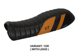 Tappezzeria Italia Moto Guzzi V7 2011-2020 Seat Cover in Orange and Black