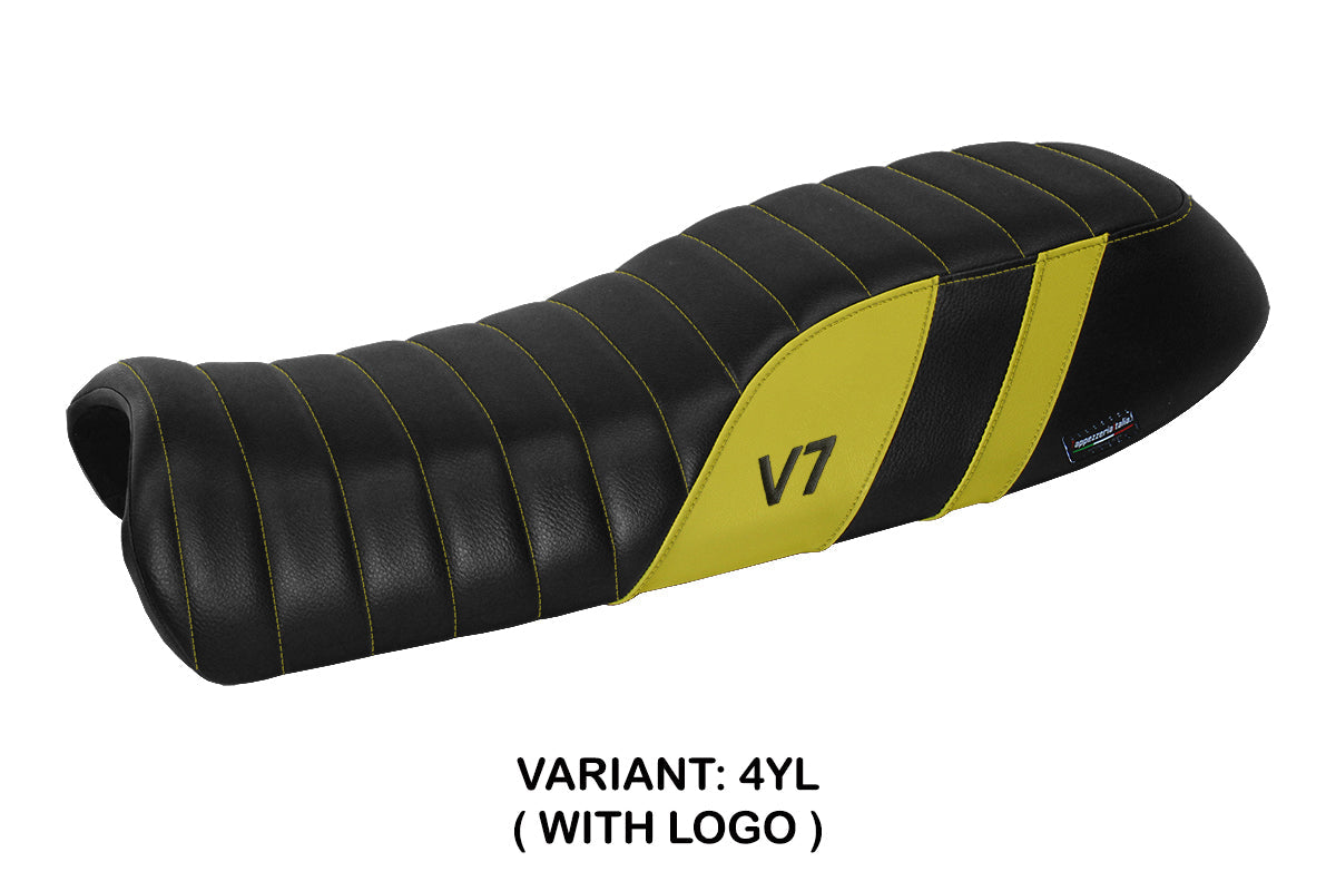 Tappezzeria Italia Moto Guzzi V7 2011-2020 Seat Cover in Yellow Black