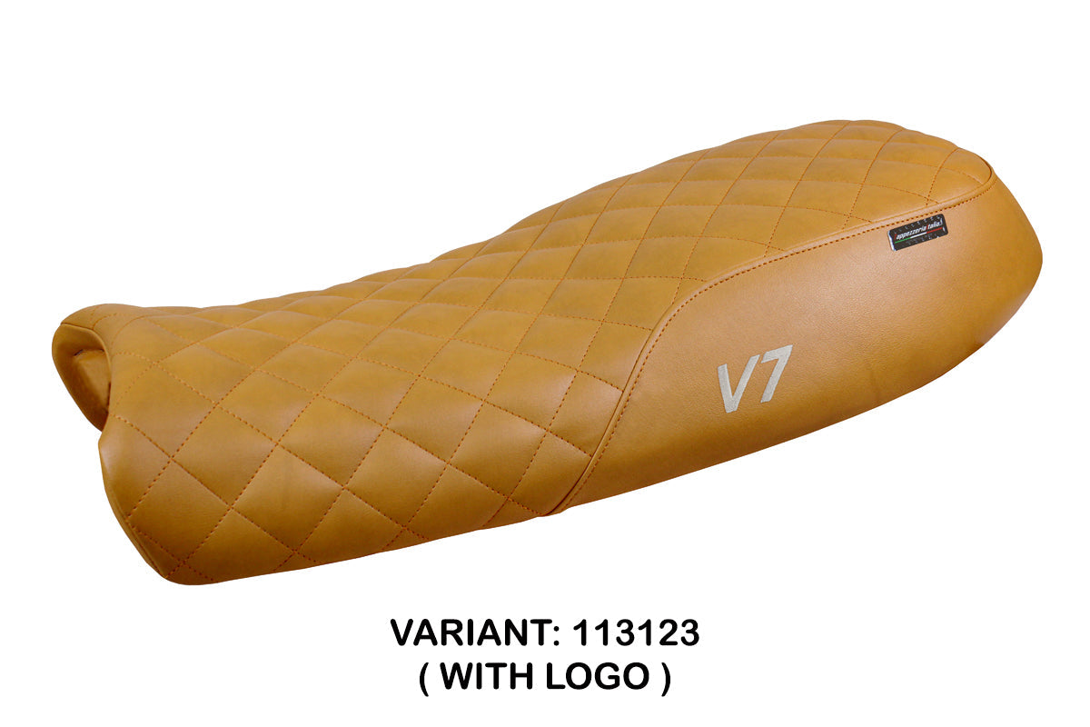 Tappezzeria Italia Moto Guzzi V7 2011-2020 Seat Cover in Camel Vintage