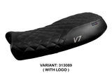 Tappezzeria Italia Moto Guzzi V7 2011-2020 Seat Cover in Black Vintage