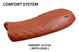 Tappezzeria Italia Moto Guzzi V7 2011-2020 Seat Cover Comfort in Dark Brick