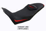 Tappezzeria Italia Moto Guzzi V85TT 2019-2025 Seat Cover in Red and Black