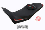 Tappezzeria Italia Moto Guzzi V85TT 2019-2025 Seat Cover in Red Silver and Black