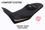 Tappezzeria Italia Moto Guzzi V85TT 2019-2025 Seat Cover Comfort in Red and White
