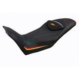 Tappezzeria Italia Moto Guzzi V85TT 2019-2025 Seat Cover Comfort in Red and Gold