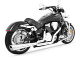 HONDA VTX1800 COMBAT 2-INTO-1 FLUTED 2002 TO 2009