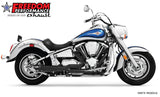 KAWASAKI VULCAN 2000 COMBAT FLUTED 2-INTO-1 2004-2010