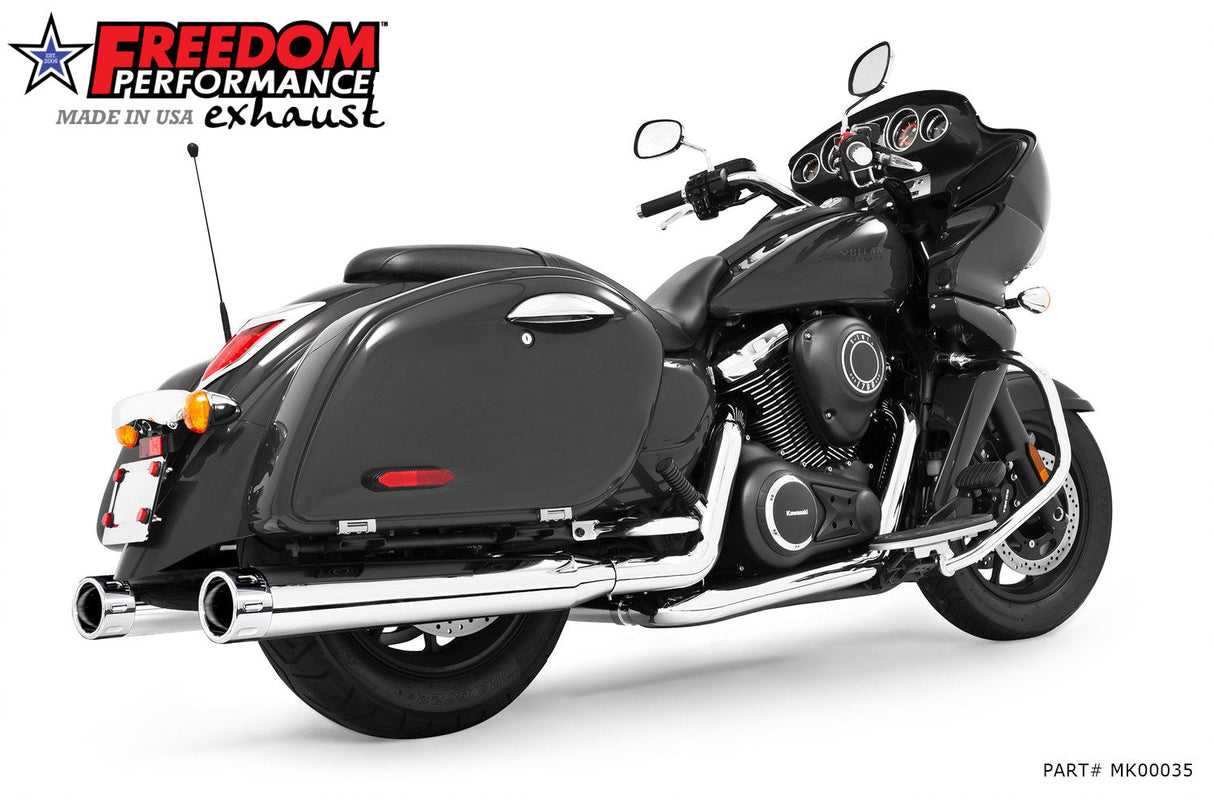 KAWASAKI VAQUERO 1700/NOMAD/VOYAGER 4" COMPLETE TRUE-DUAL SYSTEM