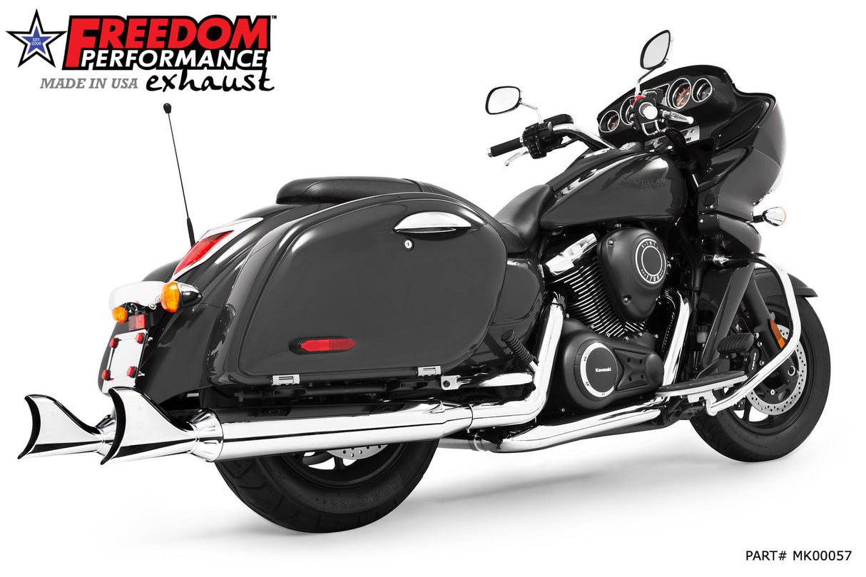 KAWASAKI VAQUERO 1700/NOMAD/VOYAGER 4" COMPLETE TRUE-DUAL SYSTEM
