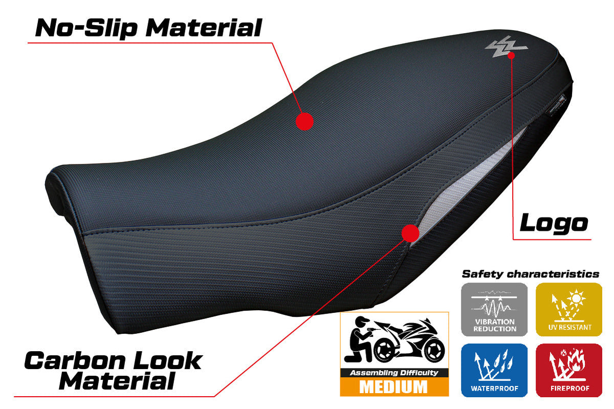 Tappezzeria Italia Moto Morini Seiemmezzo 2022-2025 Seat Cover in Silver
