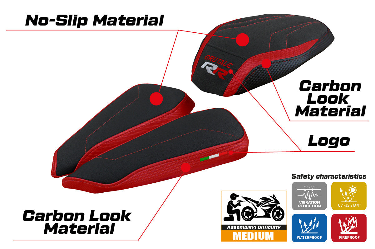 Tappezzeria Italia MV Agusta Brutale 1000RR 2020-2025 Seat Cover Ultragrip in Red