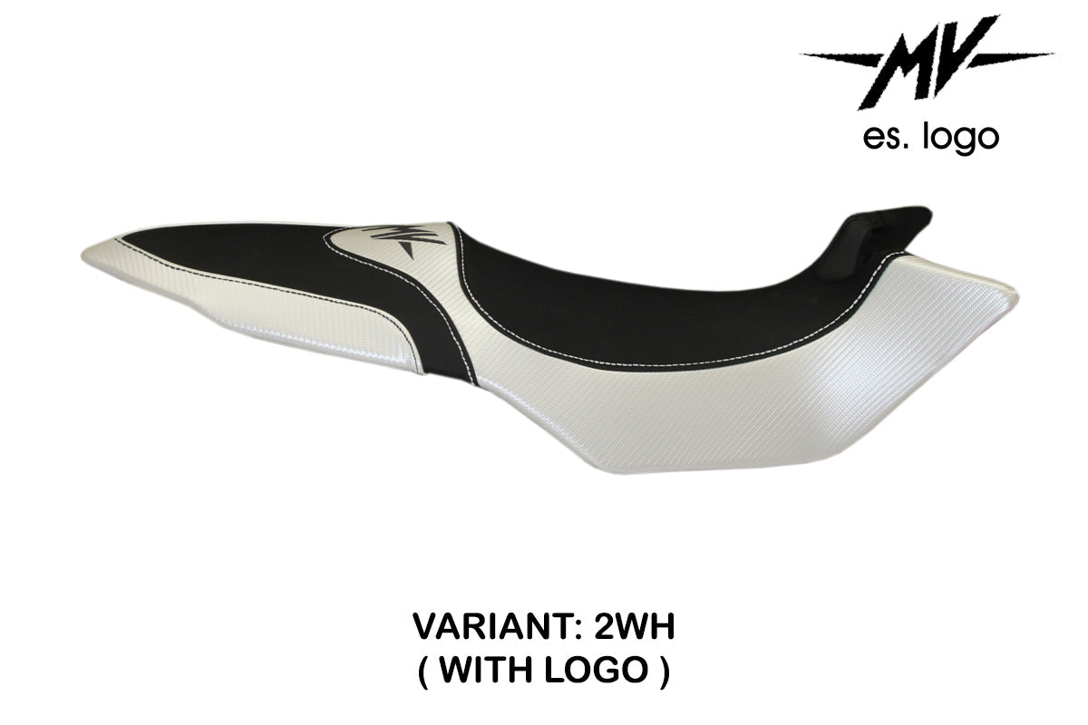 Tappezzeria Italia i MV Agusta Brutale 675 800 2012-2015 Seat Cover Italia in White