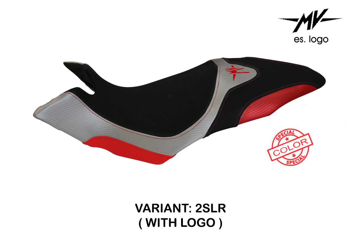 Tappezzeria Italia MV Agusta Dragster 800 2014-2018 Seat Cover in Silver and Red