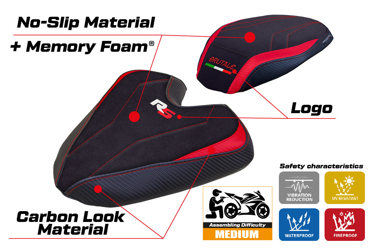 Tappezzeria Italia MV Agusta Brutale 1000RS 2021-2025 Seat Cover Comfort in Red
