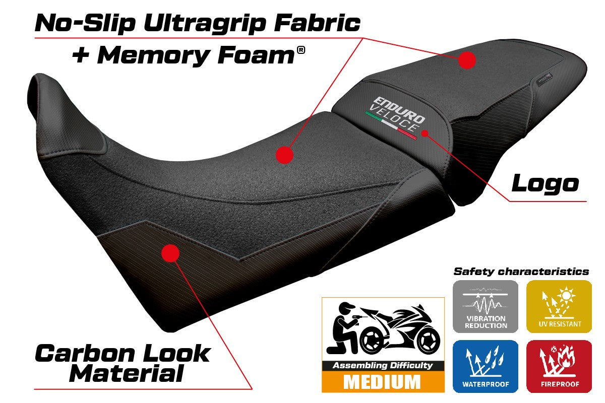 Tappezzeria Italia MV Agusta Enduro Veloce 2024-2025 Seat Cover Comfort Ultragrip Black