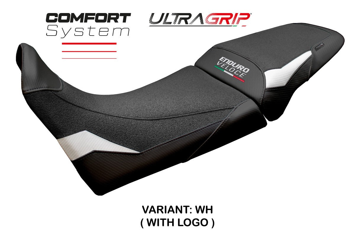 Tappezzeria Italia MV Agusta Enduro Veloce 2024-2025 Seat Cover Comfort Ultragrip White