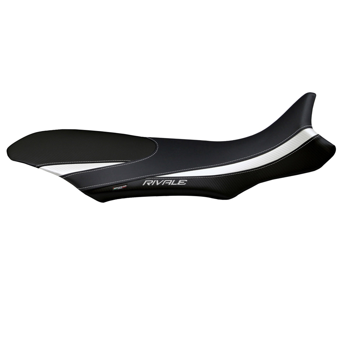 Tappezzeria Italia MV Agusta Rivale 800 2013-2018 Seat Cover in White and Black