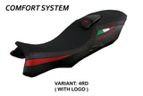 Tappezzeria Italia MV Agusta Stradale 800 2015-2017 Seat Cover Comfort in Red and Black