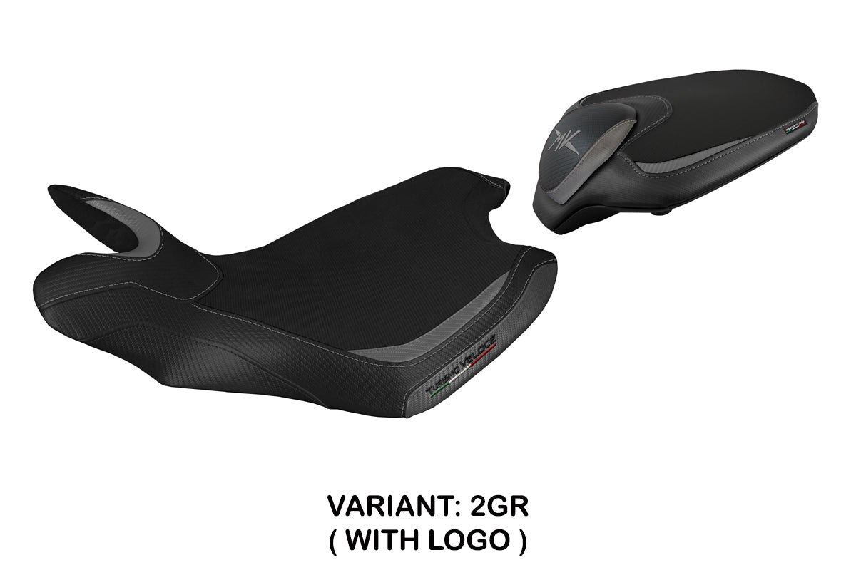 Tappezzeria Italia MV Agusta Turismo Veloce 2014-2020 Seat Cover in Grey Black