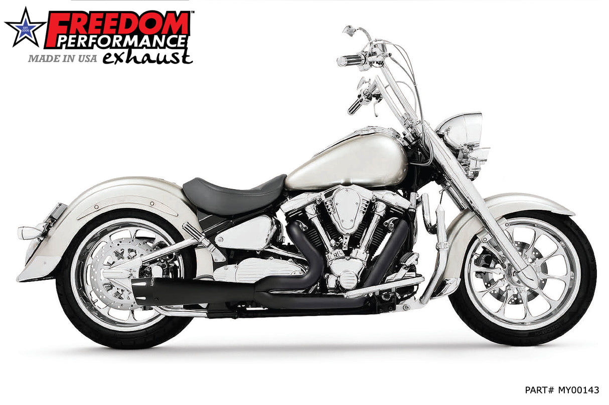 YAMAHA ROADSTAR 1999-2015 COMBAT FLUTED 2-INTO-1