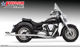 YAMAHA ROADSTAR SHARKTAIL COMPLETE TRUE-DUAL FULL SYSTEM - 1999 to 2014