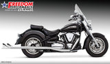 YAMAHA ROADSTAR SHARKTAIL COMPLETE TRUE-DUAL FULL SYSTEM - 1999 to 2014