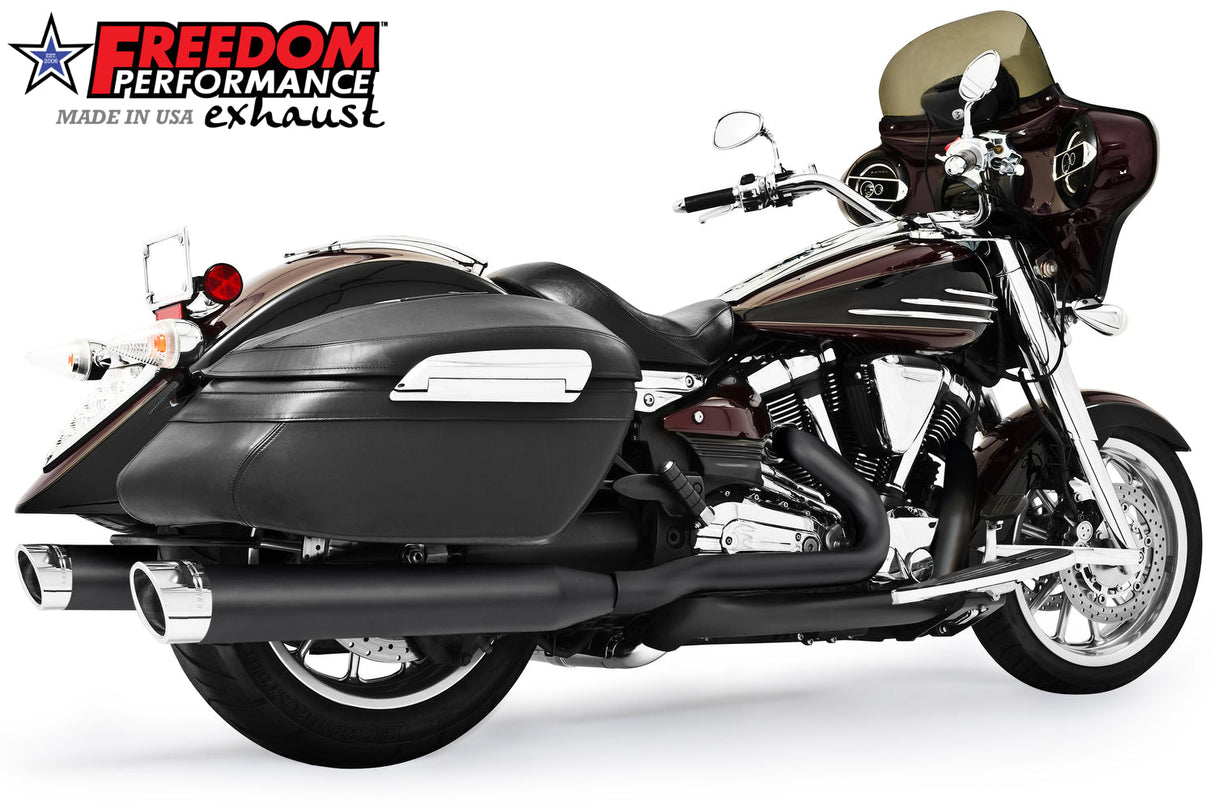 YAMAHA ROADLINER/STRATOLINER 5 STEPPED COMPLETE 4" TRUE-DUAL SYSTEM 2006-2014