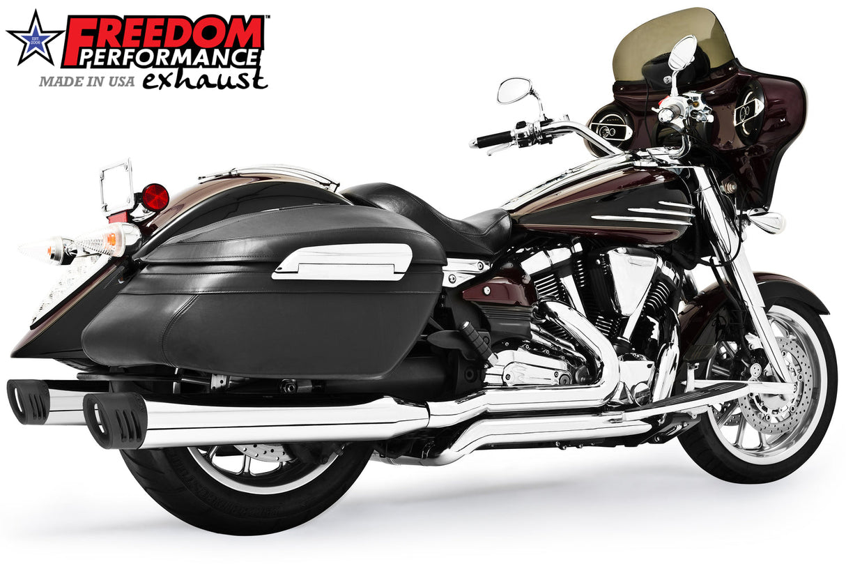 YAMAHA ROADLINER/STRATOLINER 5 STEPPED COMPLETE 4" TRUE-DUAL SYSTEM 2006-2014