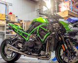 Vandemon Polished Titanium Exhaust System Ninja ZH2 2020-25 KAWAZH2TIEXHSYSPOLB VA-10