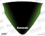 Graves ZX-6R Zero Gravity Tall Windscreen Sticker - Green  STK-24ZX6-WSG
