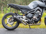 Vandemon  Yamaha MT09 FZ09 XSR900 2014-2020 Vandemon Titanium Doughnut Exhaust & Carbon Fibre Muffler 2016-20 YAMAMT09EXTI180A VA-78