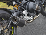 Vandemon  Yamaha MT09 FZ09 XSR900 2014-2020 Vandemon Titanium Doughnut Exhaust & Carbon Fibre Muffler 2016-20 YAMAMT09EXTI180A VA-78
