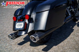 INDIAN 4" SLIP-ONS FOR CHIEFTAIN/ROADMASTER-CHALLENGER/PURSUIT/ELITE WITH HARD BAGS BUNDLE