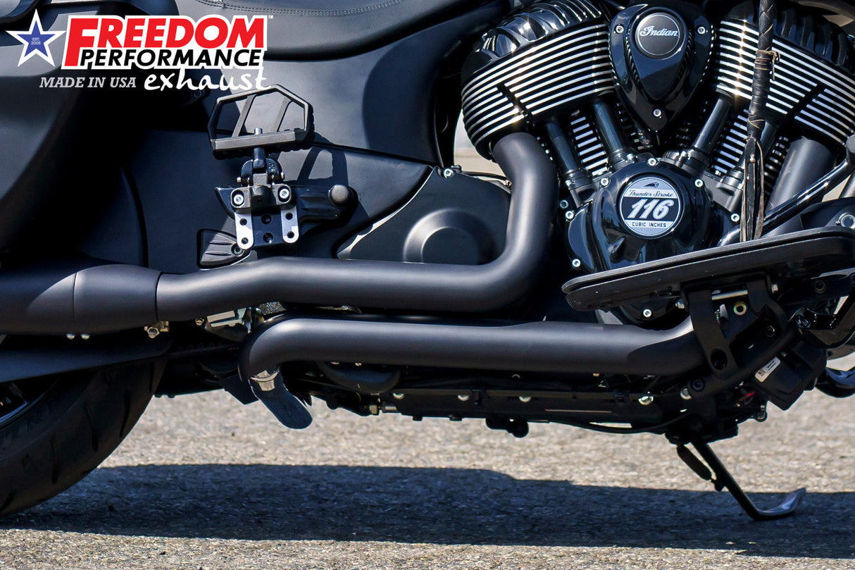 Freedom Exhaust INDIAN CHIEFTAIN / ROADMASTER / SPRINGFIELD / VINTAGE / CLASSIC TRUE-DUAL TUCK-N-UNDER  "HEADERS ONLY" (SPECIAL ORDER)