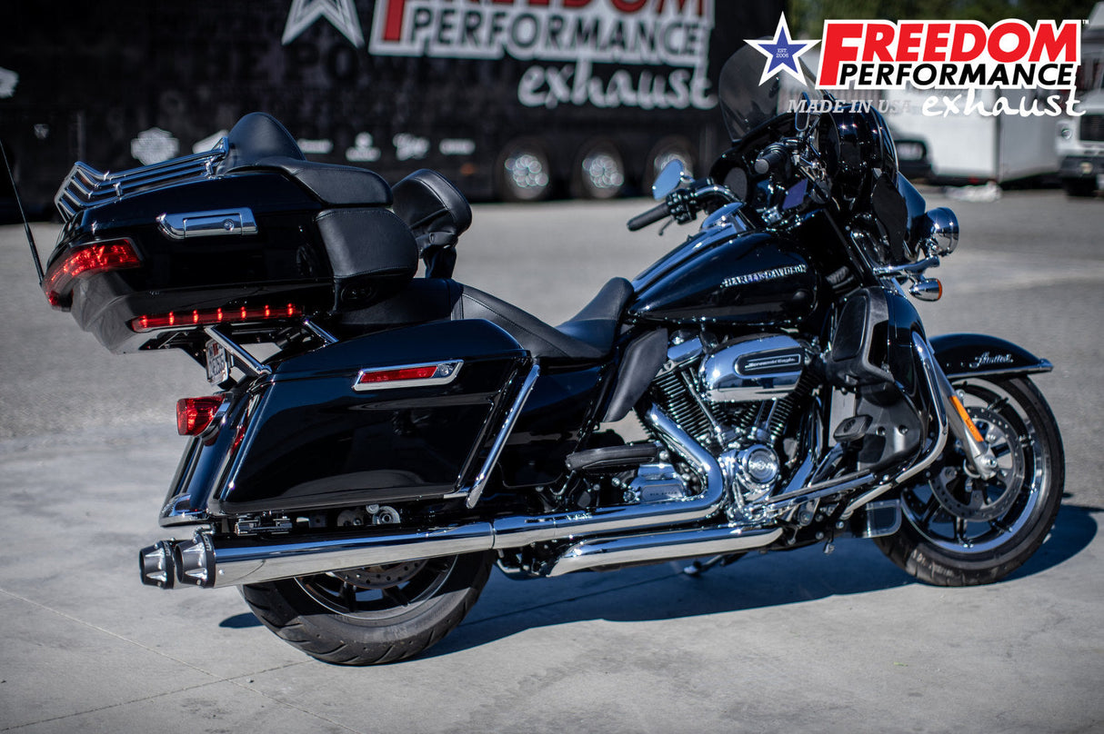 HARLEY TOURING RIGHT SIDE TUCK & UNDER TRUE-DUAL HEADERS Fits '95-Present