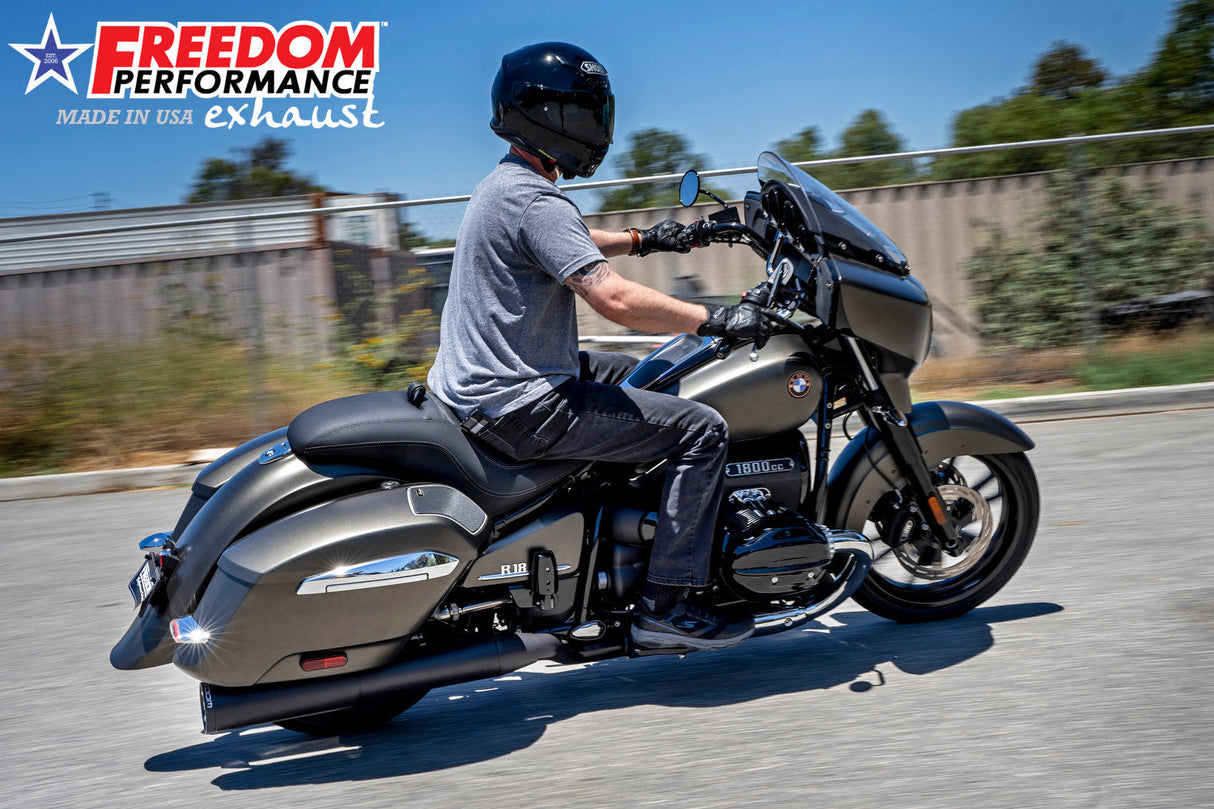 BMW R 18 BAGGER B/TRANSCONTINENTAL/ROCTANE 2-STEP 4.5" EXTENDED SLIP-ONS ONLY! BUNDLE